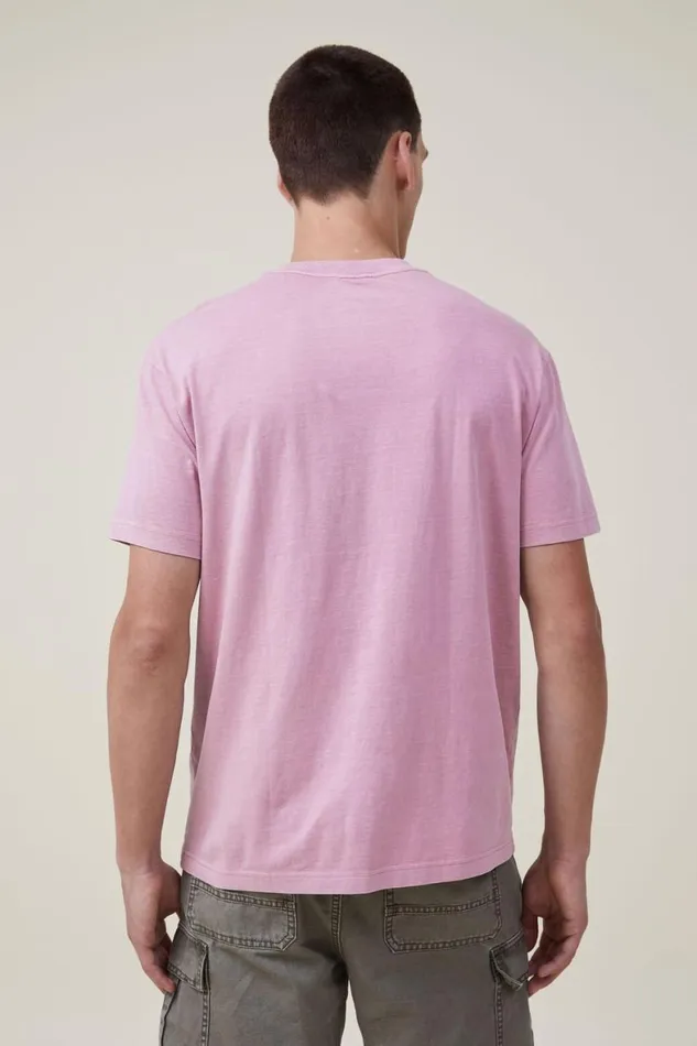 Men Tees and Tanks Cotton On Organic Loose Fit TShirt Chalk Pink