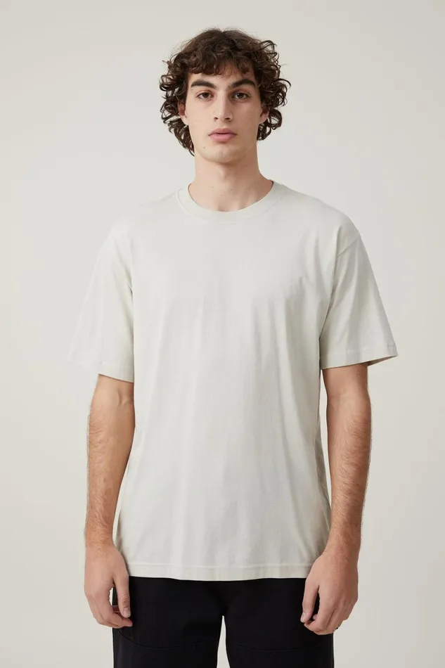 Men Tees and Tanks Cotton On Organic Loose Fit TShirt Ivory