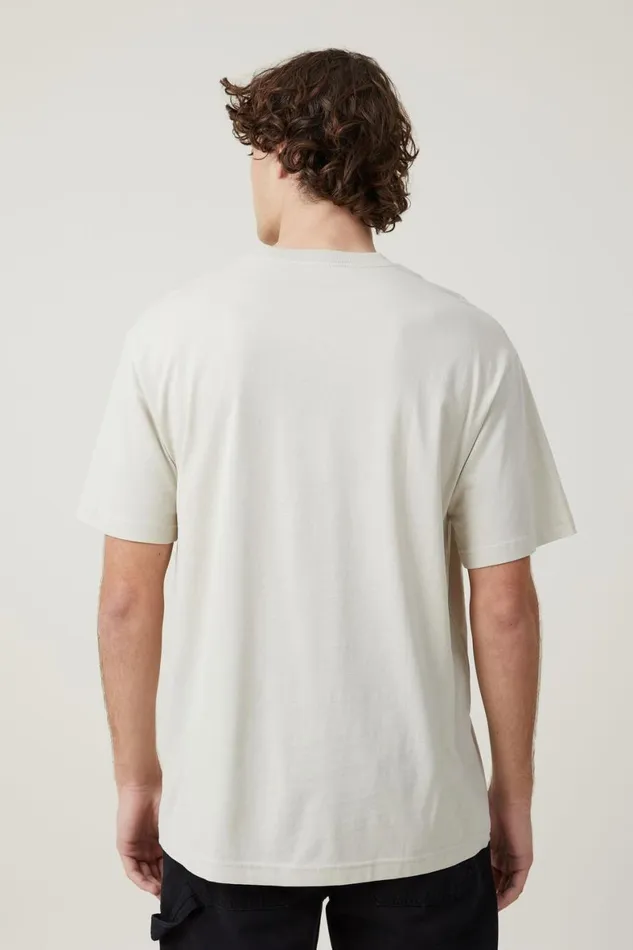 Men Tees and Tanks Cotton On Organic Loose Fit TShirt Ivory