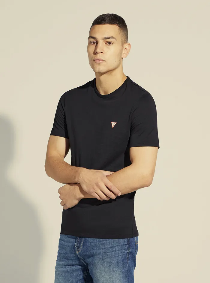Men Tees and Tanks GUESS Black Core Logo Tshirt