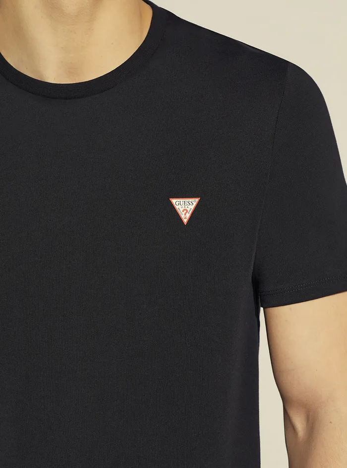 Men Tees and Tanks GUESS Black Core Logo Tshirt Men Tees and Tanks GUESS Black Core Logo Tshirt