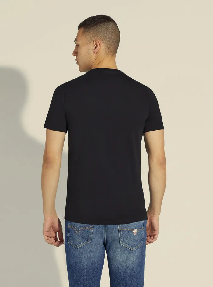 Men Tees and Tanks GUESS Black Core Logo Tshirt Men Tees and Tanks GUESS Black Core Logo Tshirt
