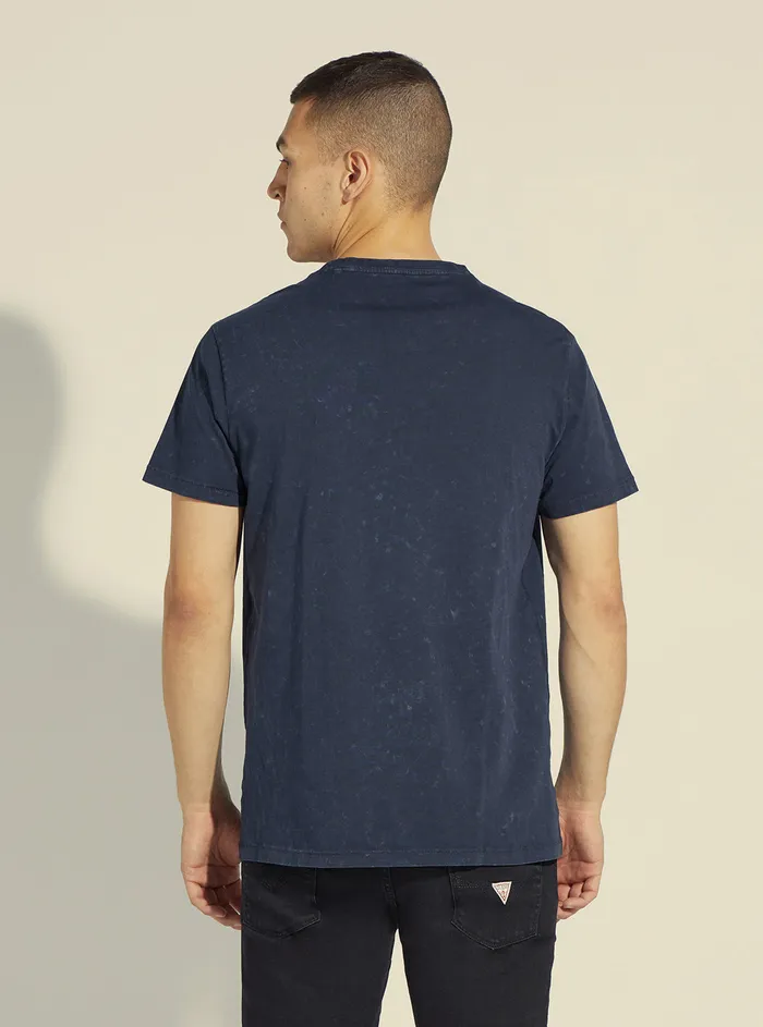 Men Tees and Tanks GUESS Blue Glober Logo Tshirt Men Tees and Tanks GUESS Blue Glober Logo Tshirt