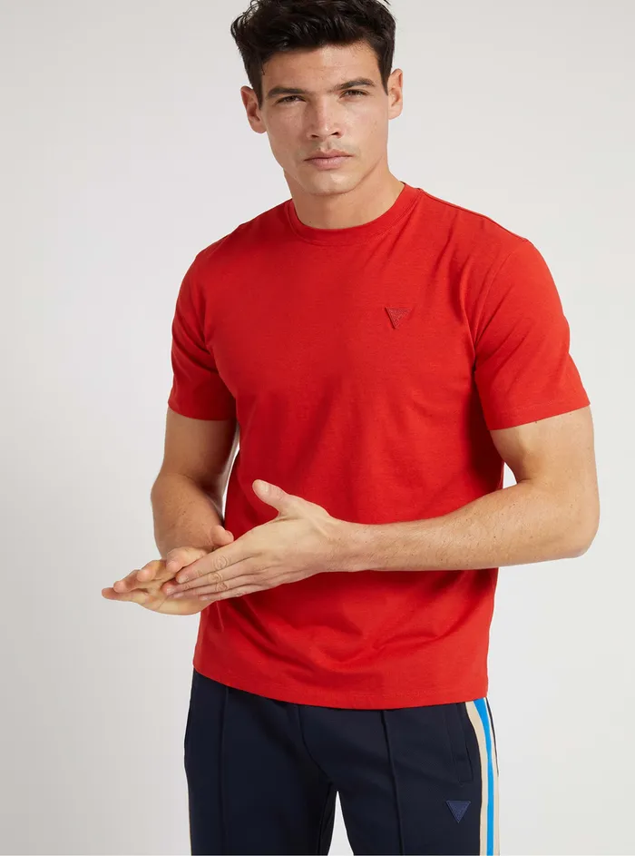 Men Tees and Tanks GUESS Eco Red Hedley Active Tshirt