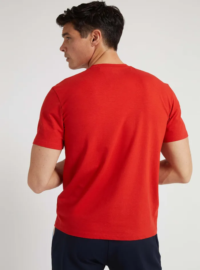 Men Tees and Tanks GUESS Eco Red Hedley Active Tshirt Men Tees and Tanks GUESS Eco Red Hedley Active Tshirt