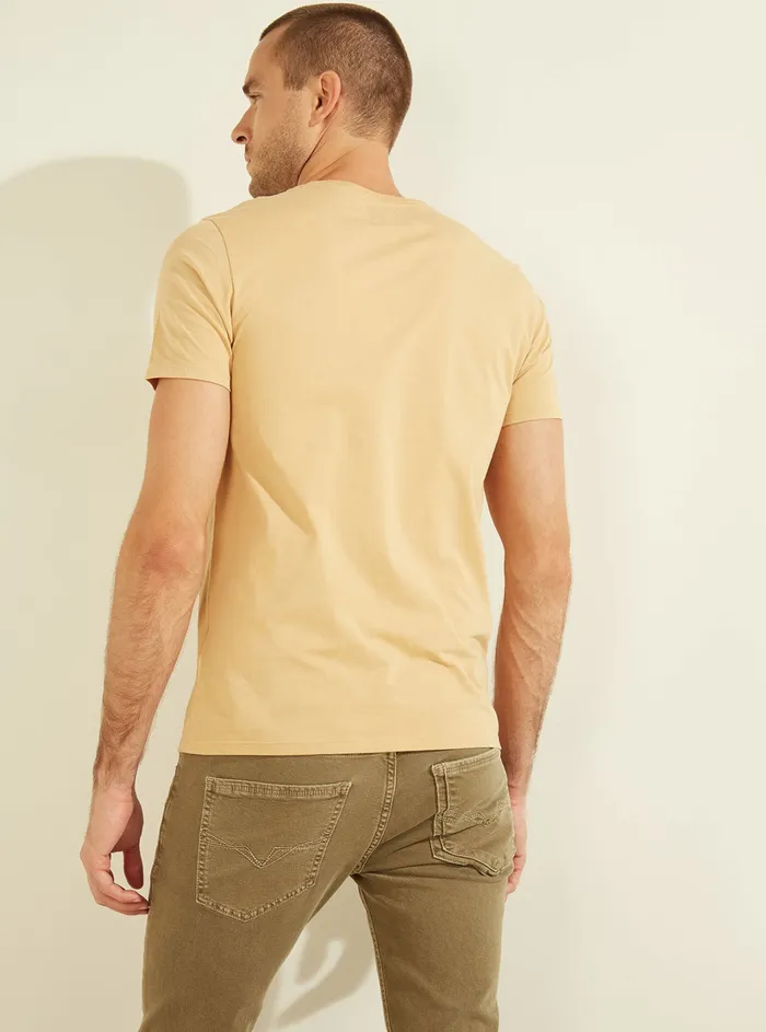 Men Tees and Tanks GUESS Pima Logo Desert Floor Crew Neck Tee Men Tees and Tanks GUESS Pima Logo Desert Floor Crew Neck Tee