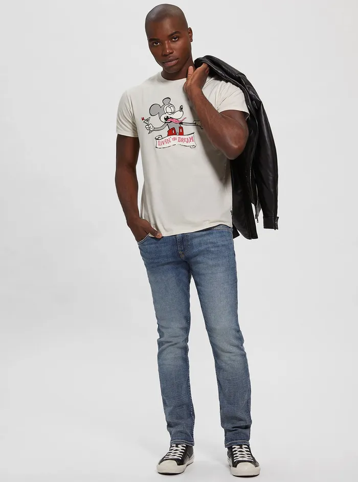 Men Tees and Tanks GUESS White Living The Dream Tshirt Men Tees and Tanks GUESS White Living The Dream Tshirt