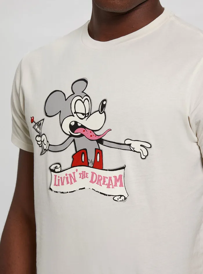 Men Tees and Tanks GUESS White Living The Dream Tshirt Men Tees and Tanks GUESS White Living The Dream Tshirt