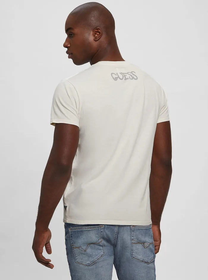 Men Tees and Tanks GUESS White Living The Dream Tshirt Men Tees and Tanks GUESS White Living The Dream Tshirt