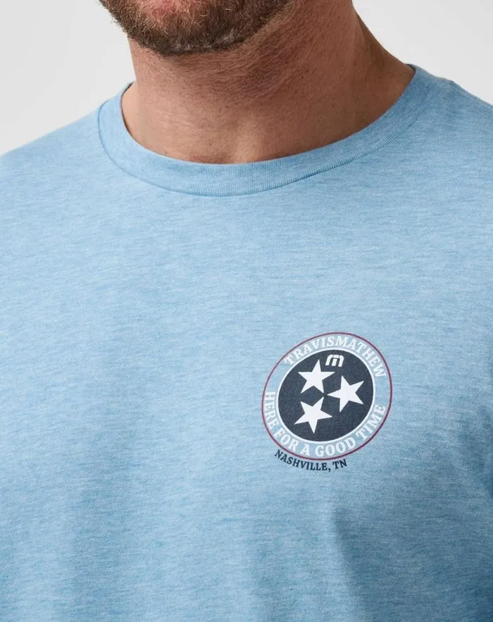Men Tees TravisMathew BBQ MASTER 20 TEE Heather Allure