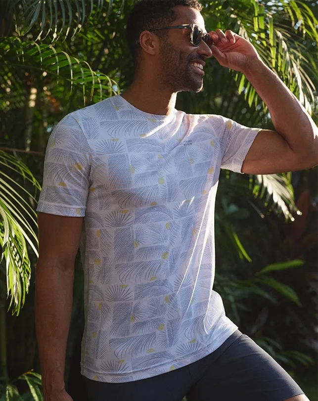 Men Tees TravisMathew CANCEL ALL CALLS TEE White