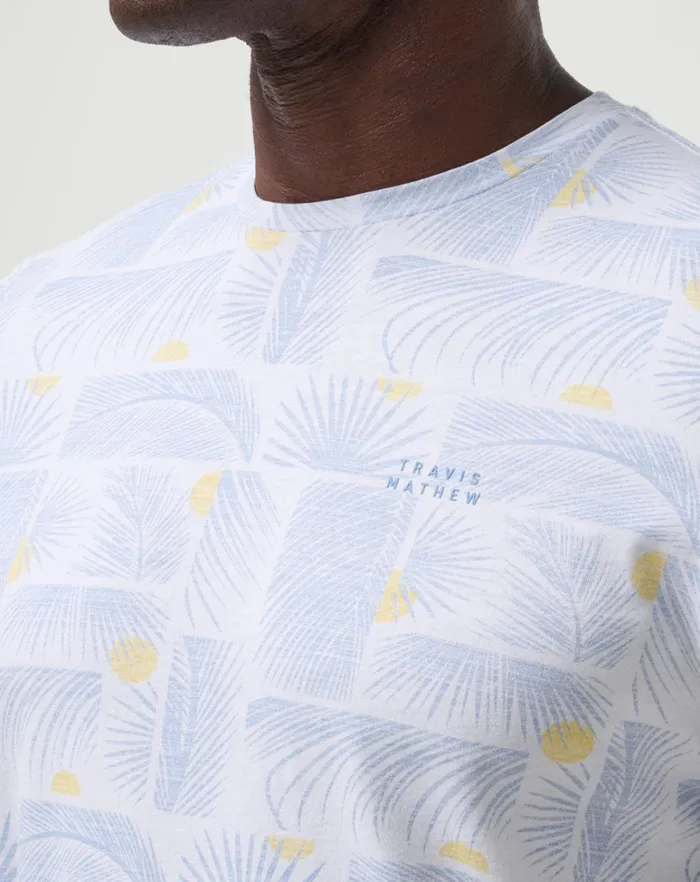 Men Tees TravisMathew CANCEL ALL CALLS TEE White