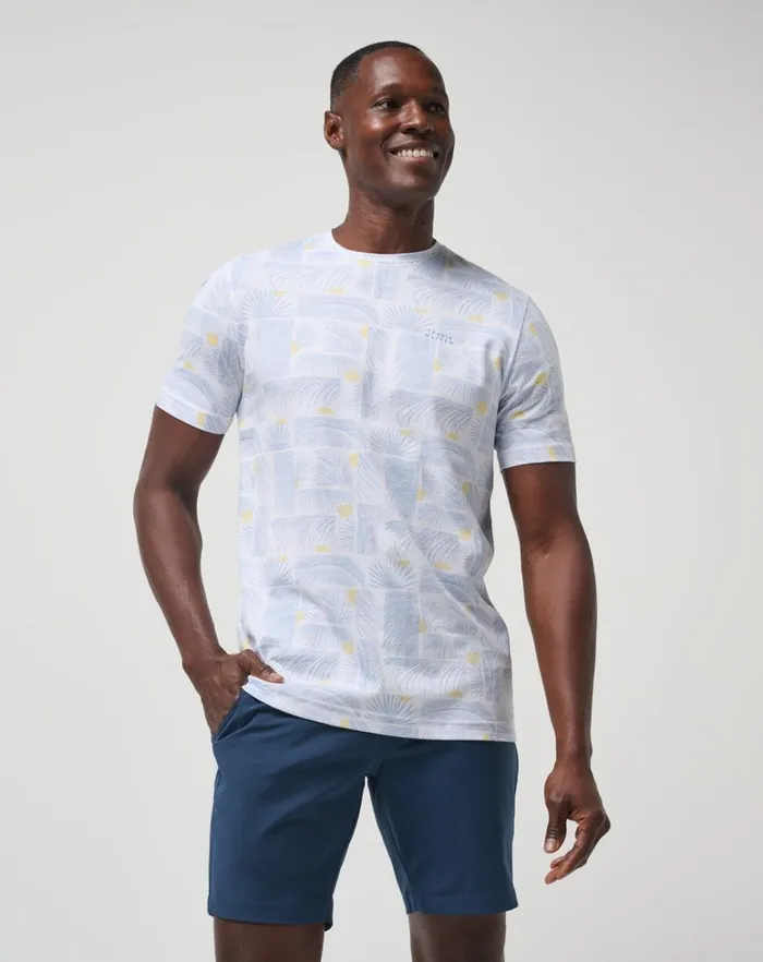 Men Tees TravisMathew CANCEL ALL CALLS TEE White
