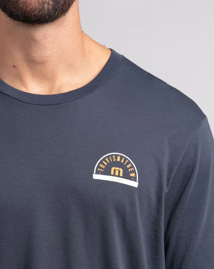 Men Tees TravisMathew DA BEERS TEE Mood Indigo Men Tees TravisMathew DA BEERS TEE Mood Indigo