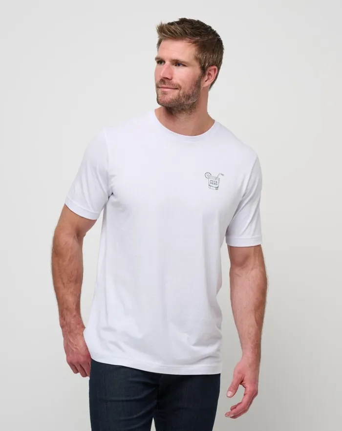 Men Tees TravisMathew DUMP AND CHASE TEE White
