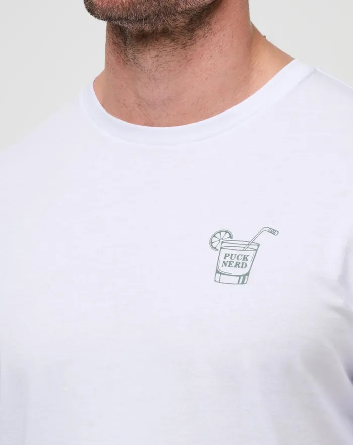 Men Tees TravisMathew DUMP AND CHASE TEE White