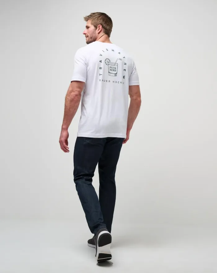 Men Tees TravisMathew DUMP AND CHASE TEE White