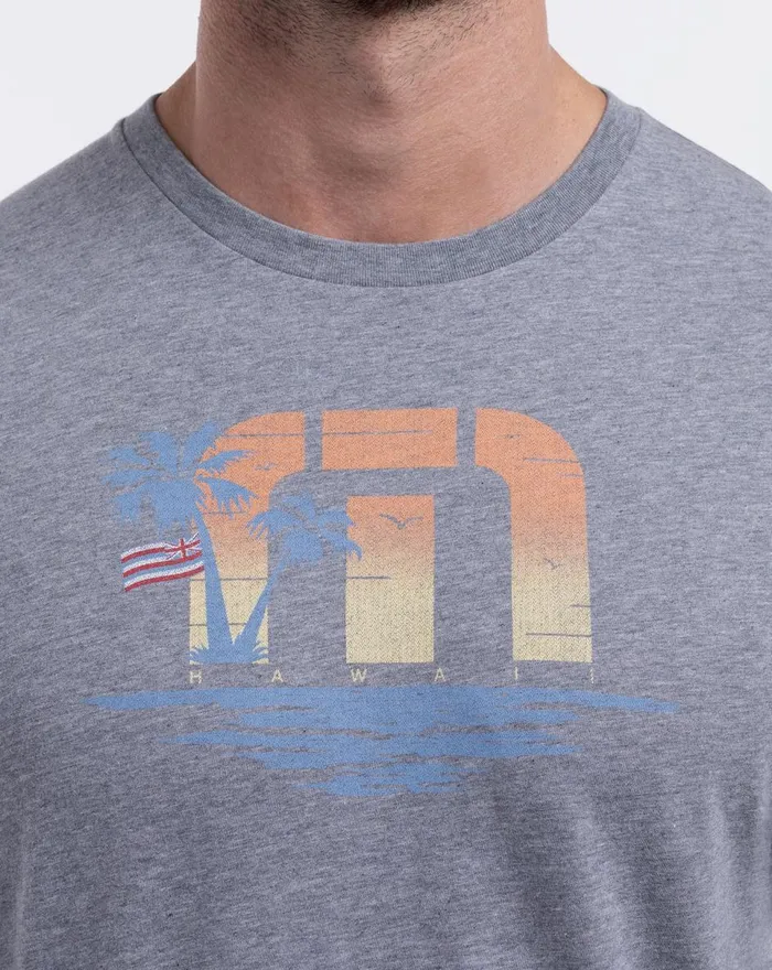 Men Tees TravisMathew FOURWINDS TEE Heather Grey Men Tees TravisMathew FOURWINDS TEE Heather Grey