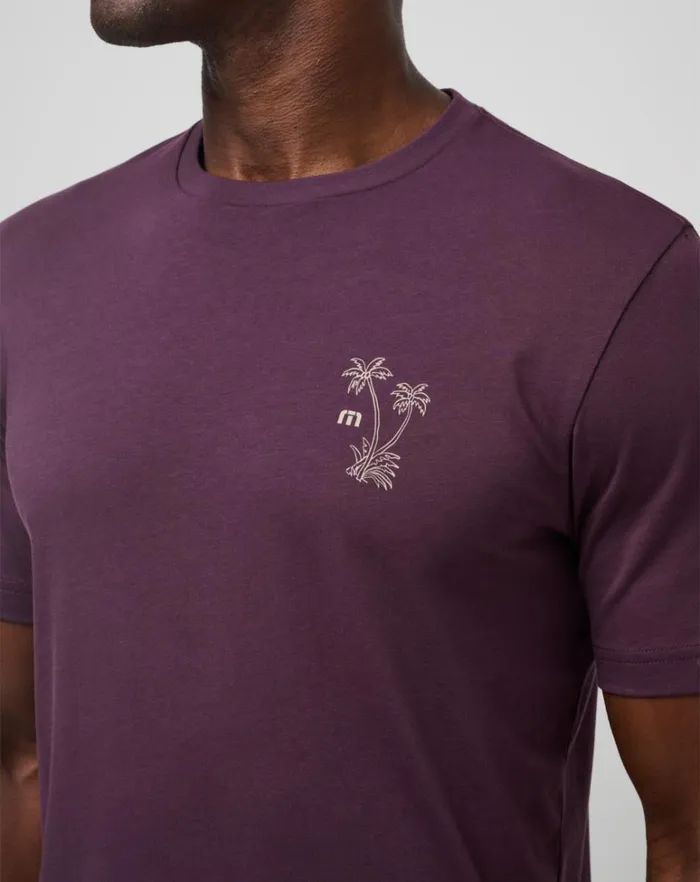 Men Tees TravisMathew ISLAND GEM TEE Plum Men Tees TravisMathew ISLAND GEM TEE Plum