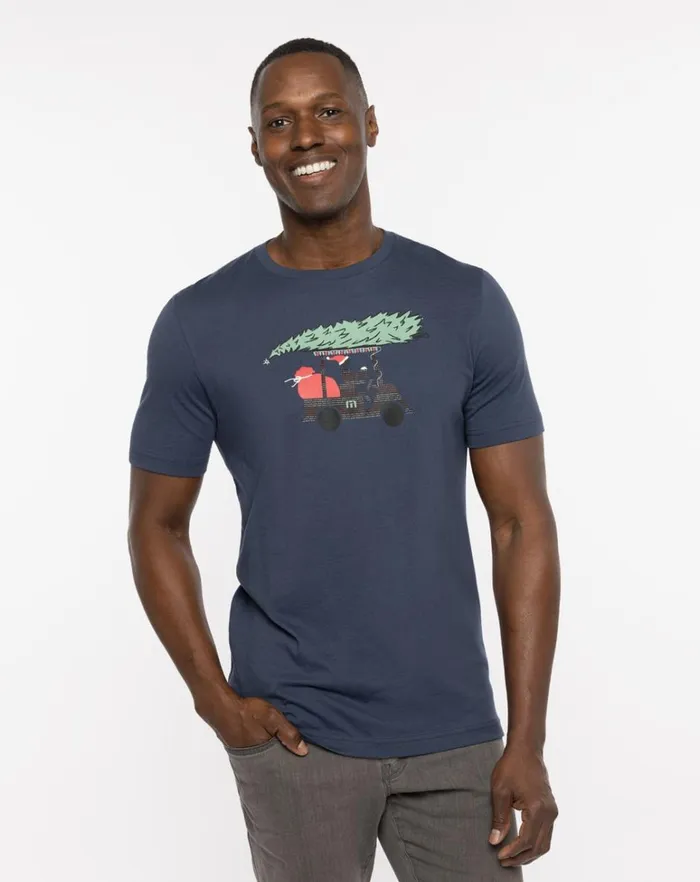Men Tees TravisMathew JINGLE JANGLE TEE Mood Indigo
