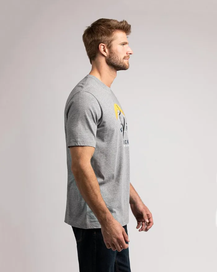 Men Tees TravisMathew POWDER MOUNTAIN TEE Heather Grey Men Tees TravisMathew POWDER MOUNTAIN TEE Heather Grey