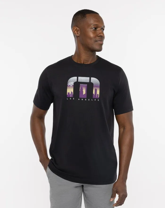 Men Tees TravisMathew SOCAL TEE Black