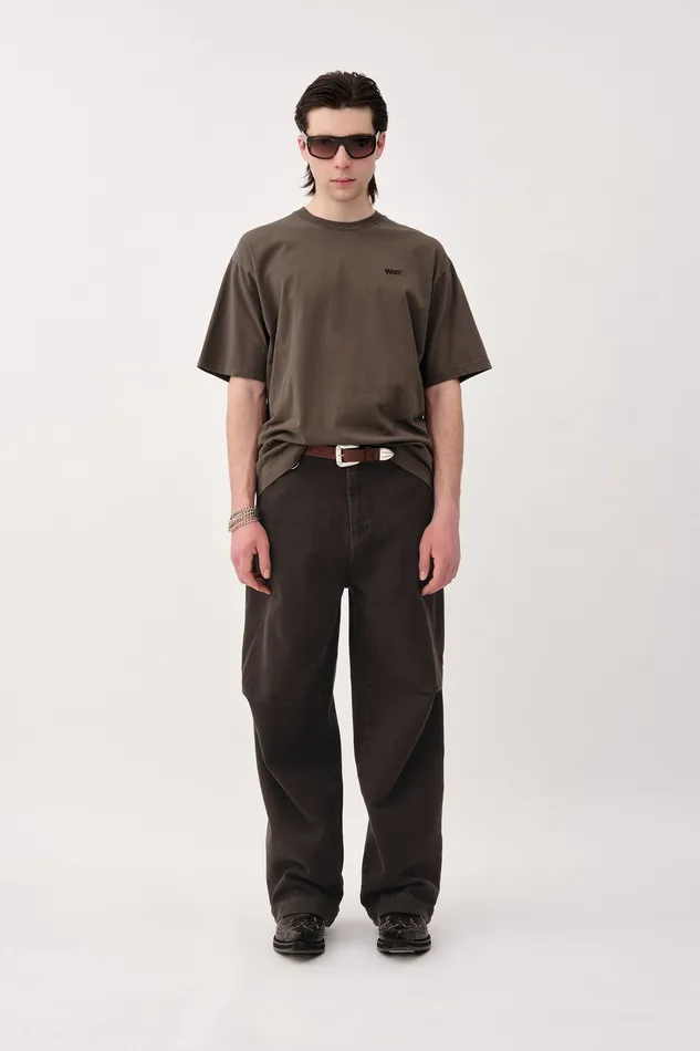 Men The Staff Tee Embroidery M 8211 Black Olive Tshirts and Tops Wonhundred