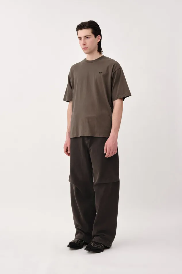 Men The Staff Tee Embroidery M 8211 Black Olive Tshirts and Tops Wonhundred
