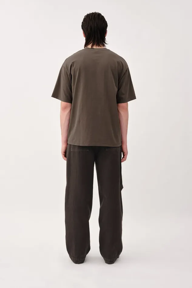Men The Staff Tee Embroidery M 8211 Black Olive Tshirts and Tops Wonhundred
