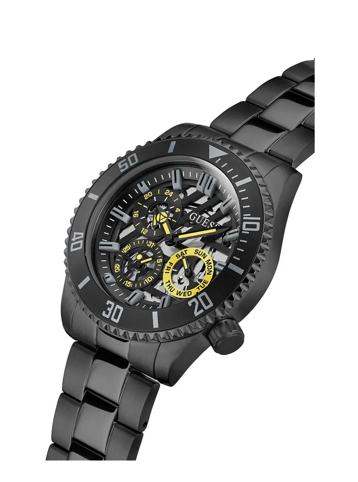 Men Watches GUESS Black Axle Watch