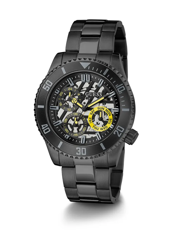 Men Watches GUESS Black Axle Watch