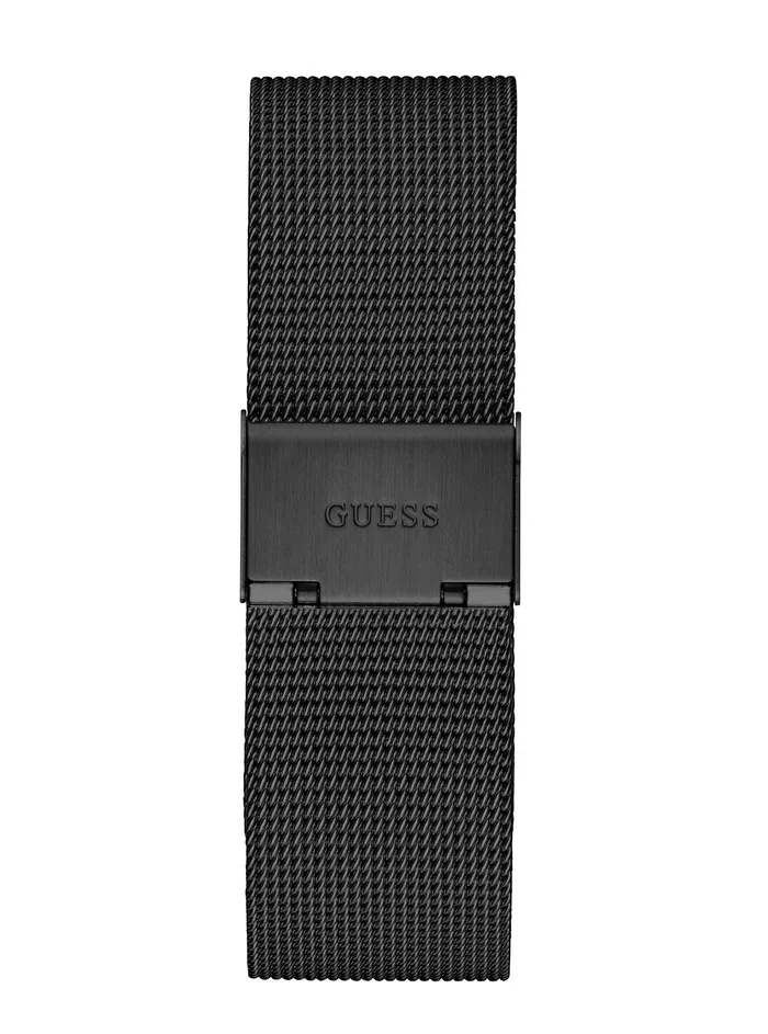 Men Watches GUESS Black Idol Logo Mesh Watch