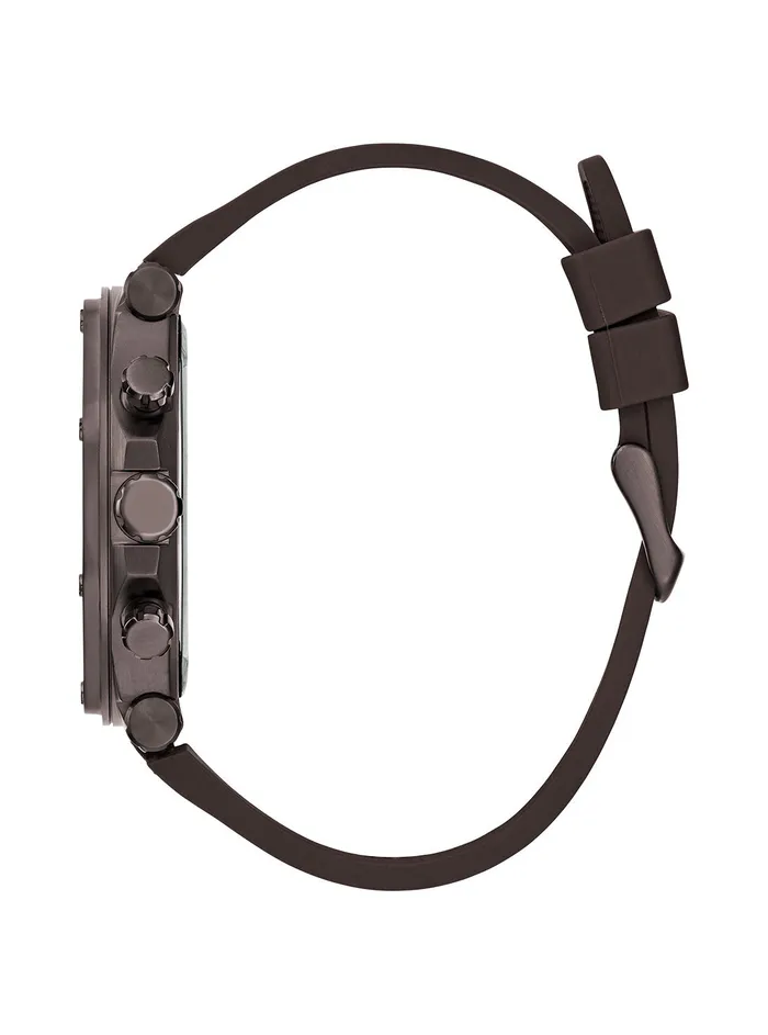 Men Watches GUESS Chocolate Brown Silicone Watch