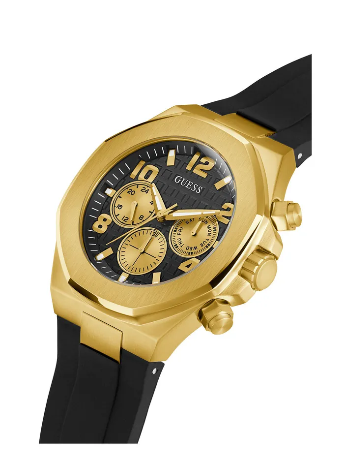 Men Watches GUESS Gold Empire Silicone Watch Men Watches GUESS Gold Empire Silicone Watch