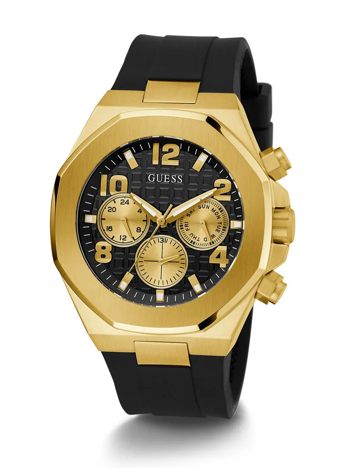 Men Watches GUESS Gold Empire Silicone Watch Men Watches GUESS Gold Empire Silicone Watch