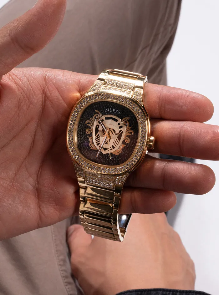 Men Watches GUESS Gold Kingdom Glitz Watch Men Watches GUESS Gold Kingdom Glitz Watch