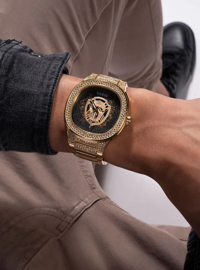 Men Watches GUESS Gold Kingdom Glitz Watch Men Watches GUESS Gold Kingdom Glitz Watch