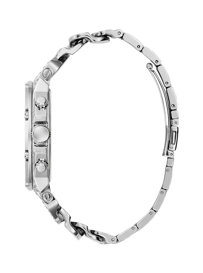 Men Watches GUESS Silver Baron Glitz Watch