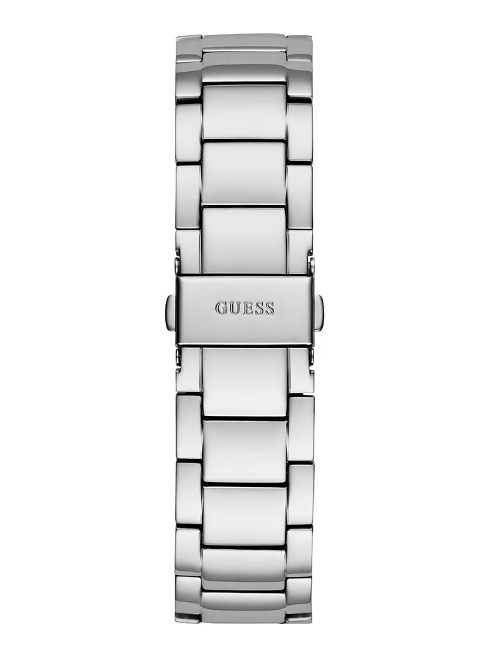 Men Watches GUESS Silver Baron Glitz Watch