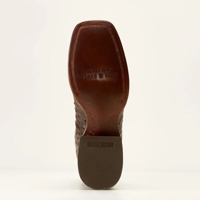 Men Western Boots Ariat Bench Made Bassett Western Boot Espresso Full Quill Ostrich Men Western Boots Ariat Bench Made Bassett Western Boot Espresso Full Quill Ostrich
