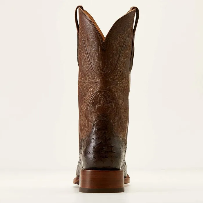Men Western Boots Ariat Bench Made Bassett Western Boot Espresso Full Quill Ostrich Men Western Boots Ariat Bench Made Bassett Western Boot Espresso Full Quill Ostrich