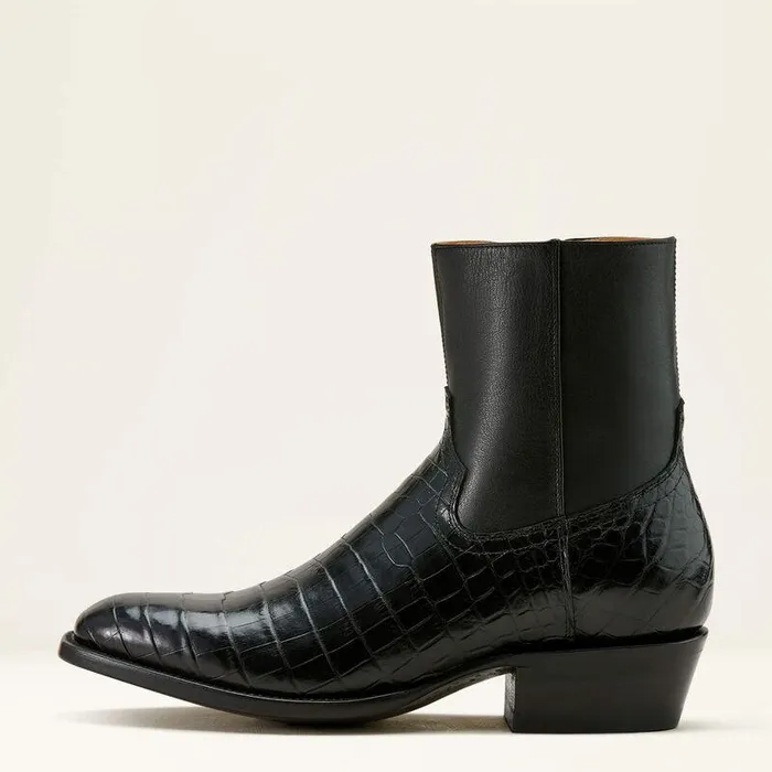 Men Western Boots Ariat Bench Made Brewer Western Boot Jet Black Nile Crocmidnight Black Men Western Boots Ariat Bench Made Brewer Western Boot Jet Black Nile Crocmidnight Black