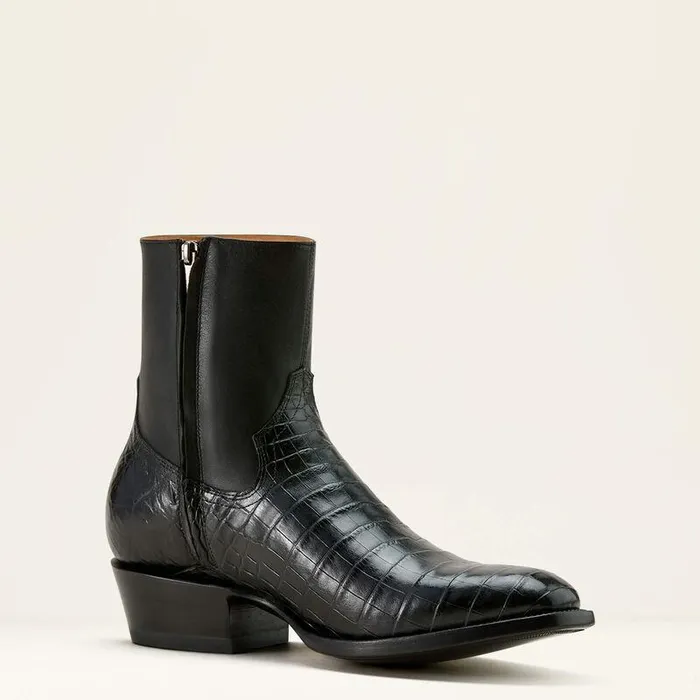 Men Western Boots Ariat Bench Made Brewer Western Boot Jet Black Nile Crocmidnight Black Men Western Boots Ariat Bench Made Brewer Western Boot Jet Black Nile Crocmidnight Black