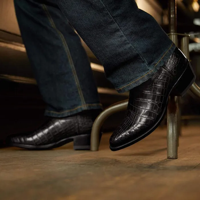 Men Western Boots Ariat Bench Made Brewer Western Boot Jet Black Nile Crocmidnight Black Men Western Boots Ariat Bench Made Brewer Western Boot Jet Black Nile Crocmidnight Black