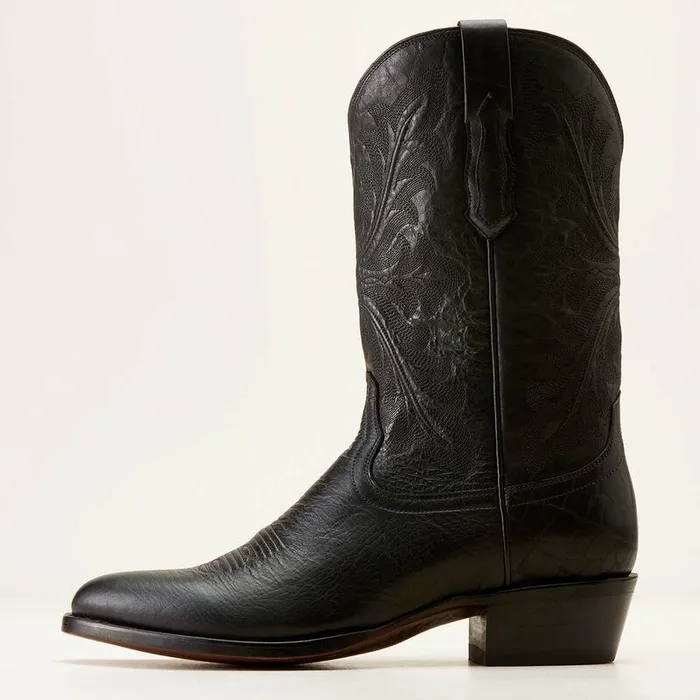 Men Western Boots Ariat Bench Made James Western Boot Cool Black Bison Men Western Boots Ariat Bench Made James Western Boot Cool Black Bison