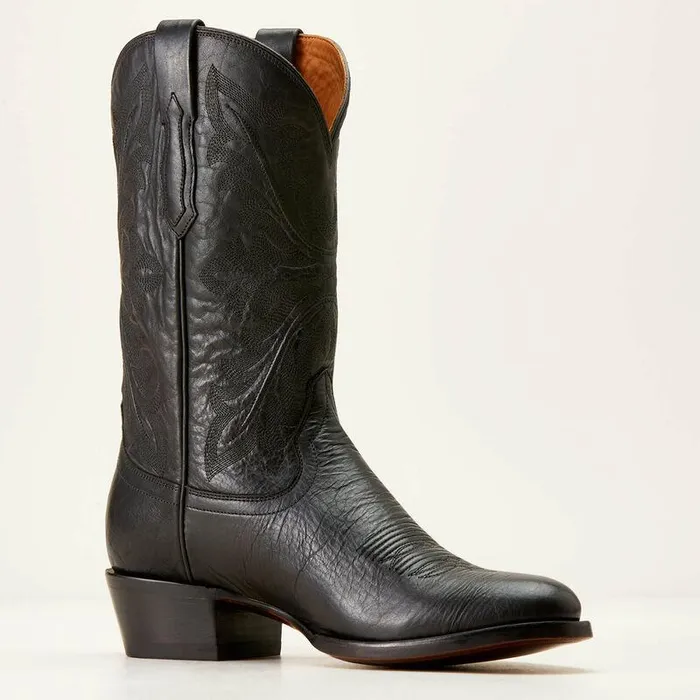 Men Western Boots Ariat Bench Made James Western Boot Cool Black Bison Men Western Boots Ariat Bench Made James Western Boot Cool Black Bison