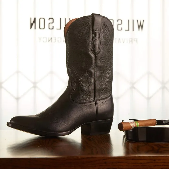 Men Western Boots Ariat Bench Made James Western Boot Cool Black Bison Men Western Boots Ariat Bench Made James Western Boot Cool Black Bison