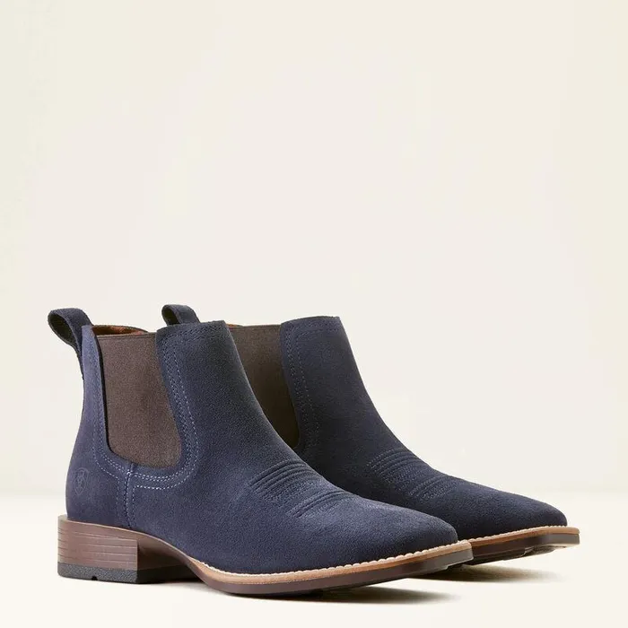 Men Western Boots Ariat Booker Ultra Western Boot Navy Suede Men Western Boots Ariat Booker Ultra Western Boot Navy Suede
