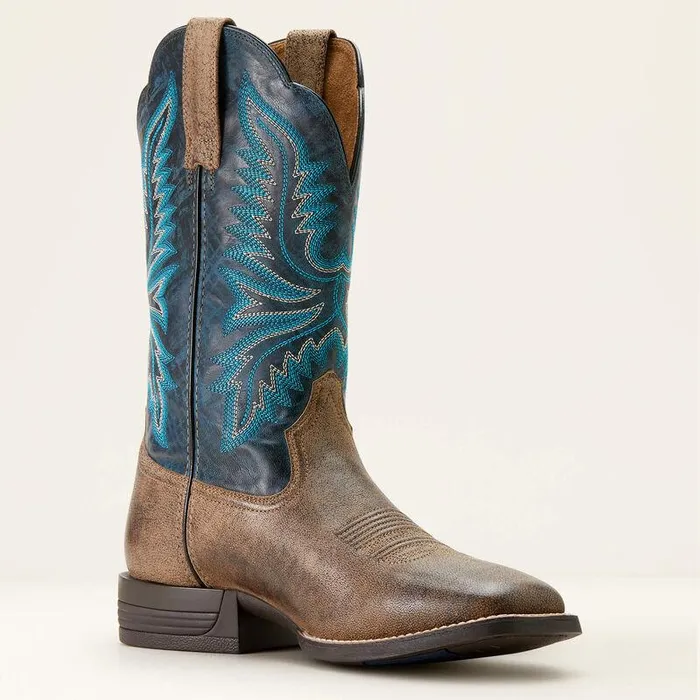 Men Western Boots Ariat Brush Creek Cowboy Boot Stoneroyal Navy