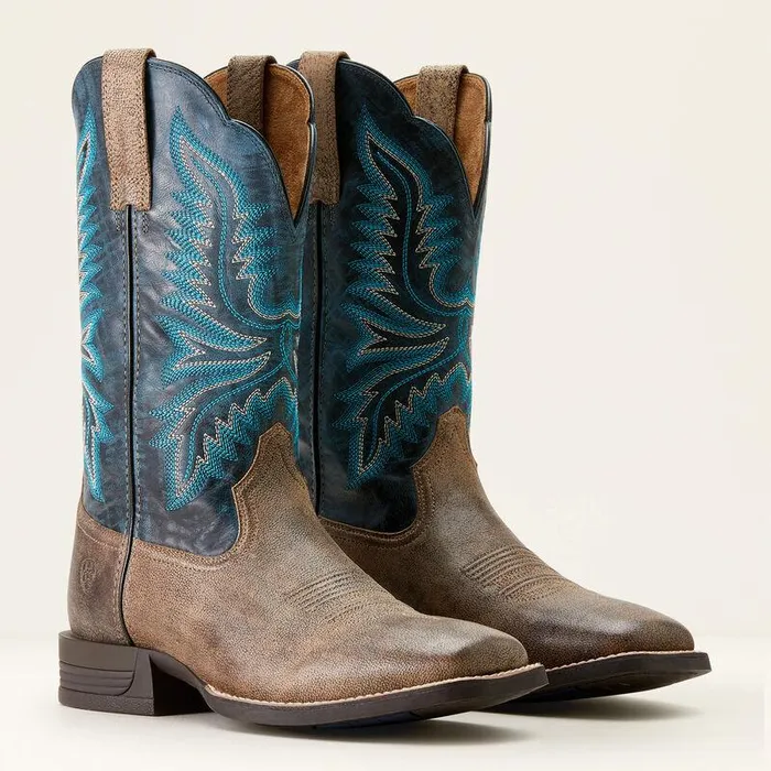 Men Western Boots Ariat Brush Creek Cowboy Boot Stoneroyal Navy